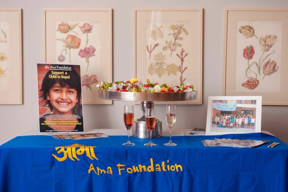 The Ama Foundation Table helped to tell our story...