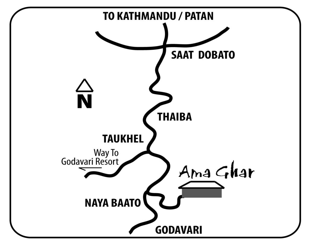 map to Ama Ghar home