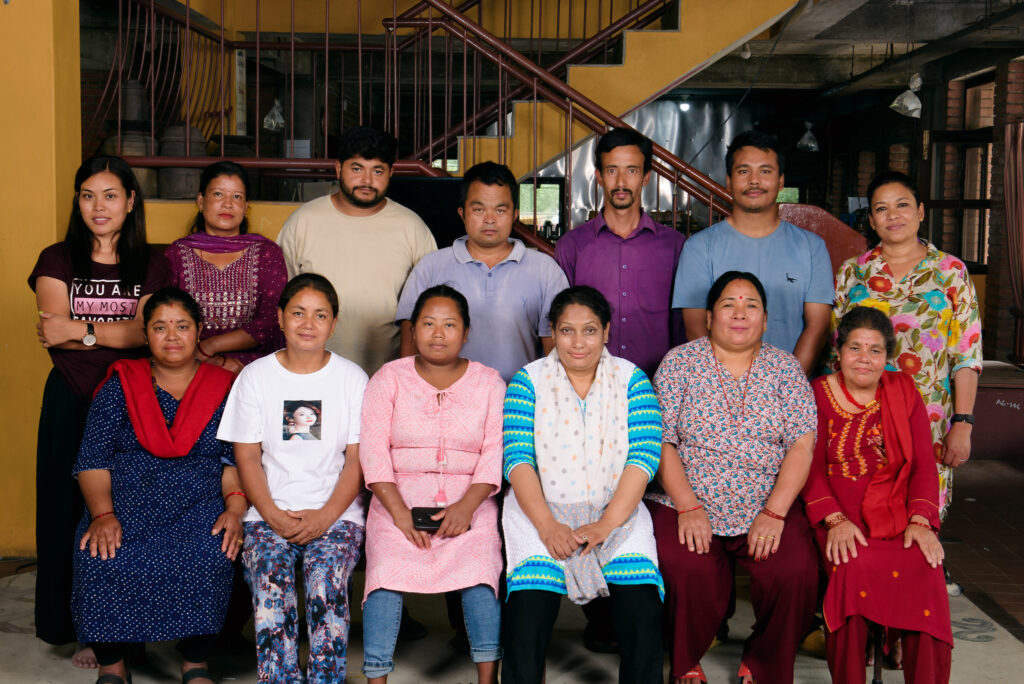 the staff at Ama Ghar
